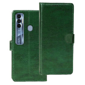 Tecno Spark 7 Pro flip cover | Tecno KF8 flip cover | Green