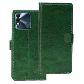 Tecno Spark 8T flip cover | Tecno KG6P flip cover | Green