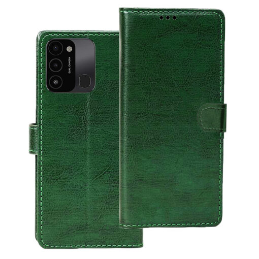 Tecno Spark 9 flip cover | KG5P flip cover | Green