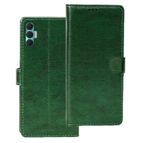 Tecno Spark 9T flip cover | Tecno KH6 flip cover | Green