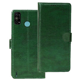 Tecno Spark Go 2020 flip cover | Tecno KE5 flip cover | Green