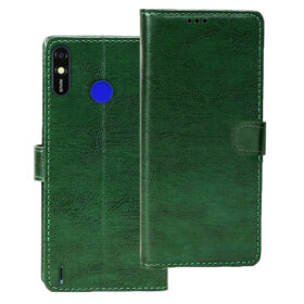 Tecno Spark Go Plus flip cover | Tecno BB4K flip cover | Green