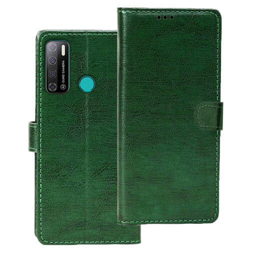 Tecno Spark Power 2 flip cover | Tecno LC8 flip cover | Green