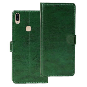 Vivo V9 Pro flip cover | 1851 flip cover | Green