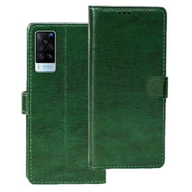 Vivo X60 flip cover | V2045 flip cover | Green
