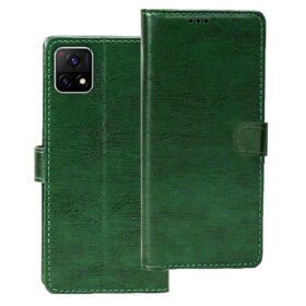 Vivo Y72 flip cover | V2060 flip cover | Green