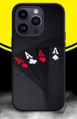 IKKA IN PLAYING CARD,BLACK CARD Phone Back Cover. Silicon (soft)