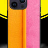 HALF YELLOW HALF PINK WALL Phone Back Cover. Silicon (soft)