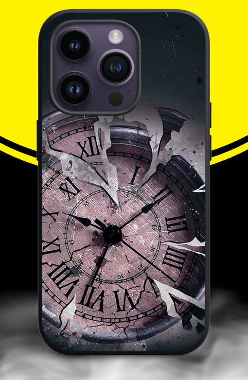 BROKEN ROMAN WATCH Phone Back Cover. Silicon (soft)