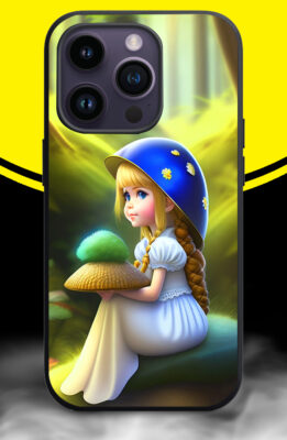 CUTE GIRL CARTOON Phone Back Cover. Silicon (soft)
