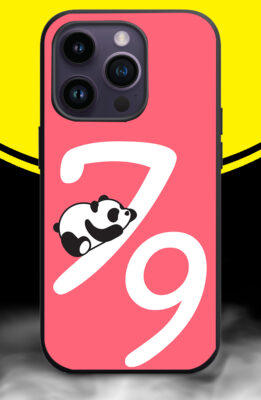 SEVENTY NINE NUMBER WITH PANDA Phone Back Cover. Silicon (soft)
