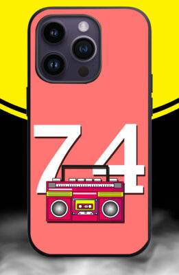 SEVENTY FOUR NUMBER WITH DECK Phone Back Cover. Silicon (soft)