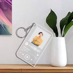 Customised Spotify Keychain with Spotify Song Code and Personalised your image.