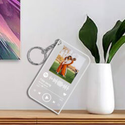 Customised Spotify Keychain with Spotify Song Code and Personalised your image.