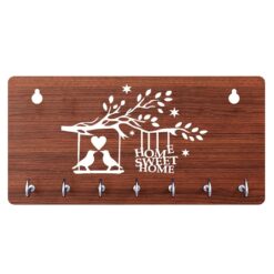 KeyHolder Print Key Holder Birds With Sweet Home