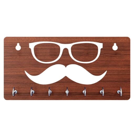 KeyHolder Print Key Holder Moustache With Goggles