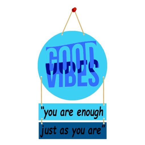 Wall Hanging GOOD VIBES "you are enough just as you are.