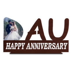 "Personalized Perfection: DAU Anniversary Wooden Photo Frame - Cherished Gift for Special Celebrations"