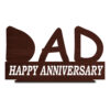 "Dad's Special Day: Anniversary Wooden Photo Frame Gift - Personalized Elegance for Enduring Memories"
