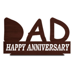 "Dad's Special Day: Anniversary Wooden Photo Frame Gift - Personalized Elegance for Enduring Memories"