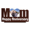 "Celebrate Mom: Wooden Material Photo Frame Anniversary Gift - Personalized Keepsake for Special Occasions"
