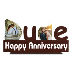 "Wooden Memories Stand: Photo Frame Gifts for Dud Anniversaries – Timeless Keepsakes"