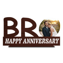 "Crafted Memories: Customized Wooden BRO Photo Gifts Stand Collection"
