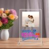 "Celebrate Forever: Acrylic Glass Customized Photo Frames for Wedding Anniversaries"