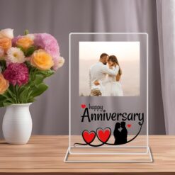 "Cherished Memories: Acrylic Glass Customized Frames for Happy Anniversaries"
