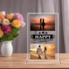 "Anniversary Elegance: Acrylic Glass Photo Frames Tailored for Joyful Celebrations"