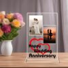 "Personalized Perfection: Acrylic Glass Customized Photo Frames for Happy Wedding Anniversaries"