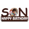 Wooden Single Frame With Name Cutout And Photo Standee For Birthday| Birthday Unique Table Top For Bedroom