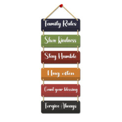 "Stay Humble and Hug Etlin: Wooden Material Wall Hanging Hanger for a Cozy Home Decor"