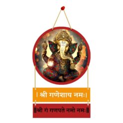 Lord Ganesha Wooden Wall Hanging Decorative Items for Home | Gifts | Religious Wood Wall Hanger | Decoration for Living Room | Artworks | Modern Decor Items