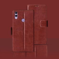 Honor 8C flip cover | BKK-AL10 flip cover | Brown