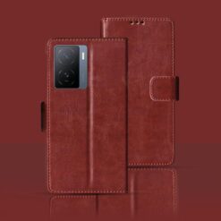 IQOO Z7 5G flip cover | I2207 flip cover | Brown