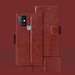Infinix Hot 10 flip cover | X682B flip cover | Brown