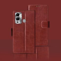 Infinix Hot 12 Play flip cover | X6816C flip cover | Brown
