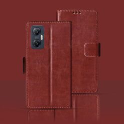Infinix Hot 20 5G flip cover | X6826B flip cover | Brown