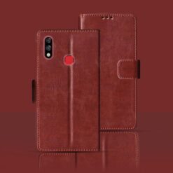 Infinix Hot 7 Pro flip cover | X625B flip cover | Brown
