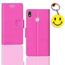 Infinix Hot S3 flip cover for girl | Infinix X573 flip cover for girl | Free Smiley Keychain | ND_12