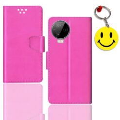 Infinix Note 12 Pro flip cover for girl | X676B flip cover for girl | Free Smiley Keychain | ND_12