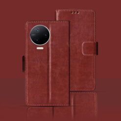 Infinix Note 12 Pro flip cover | X676B flip cover | Brown
