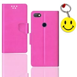 Infinix Note 5 flip cover for girl | Infinix X604B flip cover for girl | Free Smiley Keychain | ND_12