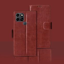 Infinix Smart 6 flip cover | X6511B flip cover | Brown