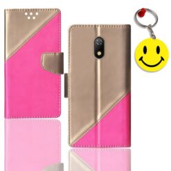 Itel A23 flip case | A23 flip case | Free Smiley Keychain | ND_09