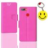 Itel A46 flip cover for girl | A46 flip cover for girl | Free Smiley Keychain | ND_12
