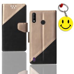Itel A47 folding cover | L5505 folding cover | Free Smiley Keychain | ND_10
