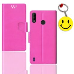 Itel A47 flip cover for girl | L5505 flip cover for girl | Free Smiley Keychain | ND_12