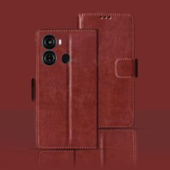 Itel P40 flip cover | P662L flip cover | Brown